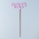 Topper wooden "beloved granny" lilac 13x6 cm