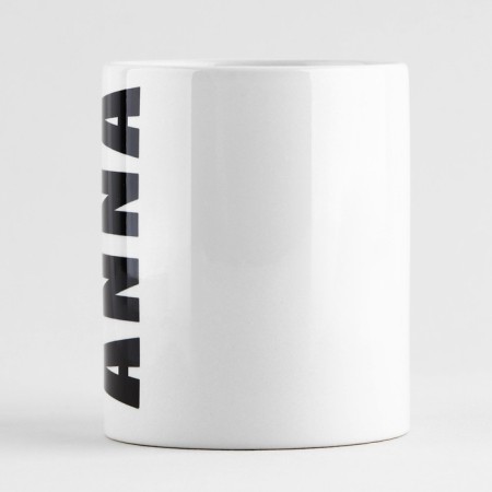 Ceramic mug "Anna", 320 ml, white color-1