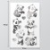 Stickers (stickers) "Panda" 10x15 cm, color silver, 5-324