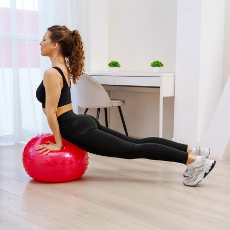 Fitball ONLYTOP, D = 45 cm, 500 g, massage, MIX colors-7
