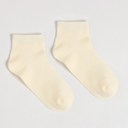 Women's socks shortened, milk color, size 23-25 ​​(37-40)-1
