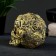 Figure "Skull colored" aged gold 10x12x8cm