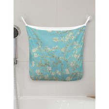 Organizer in a bathtub on the suction cups “branches with almond flower”, for storing toys and trifles, size 33x39 cm