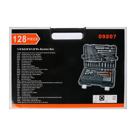 Car instrument Car Kingqueen 09207, 1/4 3/8 1/2 ", 128 items-4