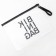 Cosmetic bag for a swimsuit on zip-lice, white / black color