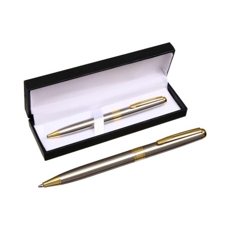 Handle Gift Ballic Calligrata New, in the leatherette case, rotary, silver hull with gold-1