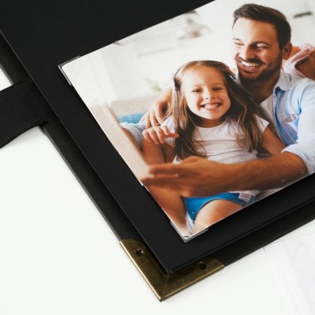 Photo album Brauberg Black, size 21x30 cm, 40 black sheets-22