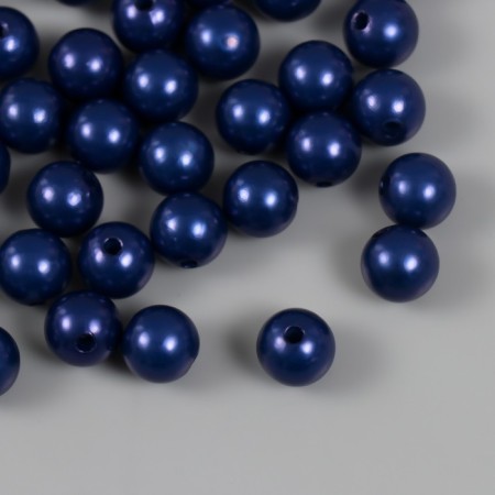 Set of beads "Pearls" d 12 mm, 250 gr, blue-1