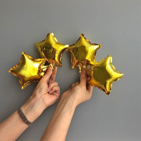 Foil ball 5 "Star", the color of the gold-2