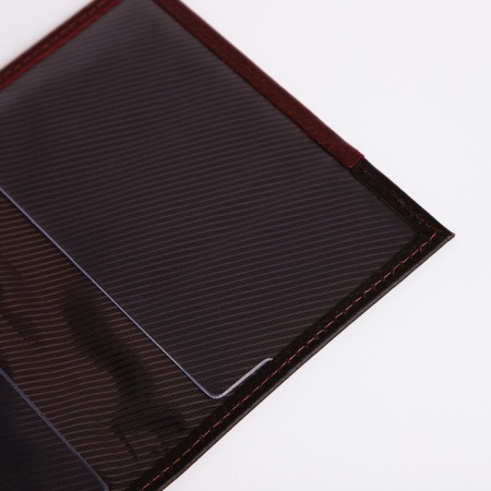 TEXTURA passport cover, burgundy/brown color-5
