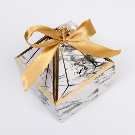 Gift box, packaging, “gold”, 8.5 x 8.5 x 11.5 cm-1