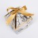 Gift box, packaging, “gold”, 8.5 x 8.5 x 11.5 cm