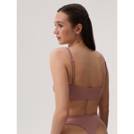 Female top on thin adjustable straps Mirey, size 50, pink color-1