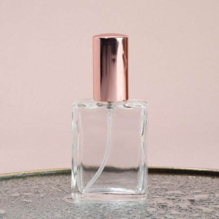 Perfume bottle, with a spray, 15 ml, color pink gold-4