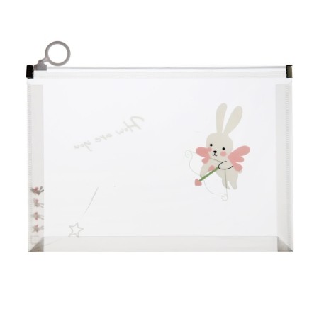Lightning folder-convert format A5, 180MKR, with a drawing "Bunny", mix-10