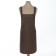 Apron Ethel "Style" b. In brown 60 x75cm, 60% p/e, 20% cotton, 20% of lons