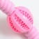 A wicker cable toy with a ball, up to 35 cm, up to 115 g, pink