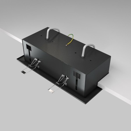 The built-in lamp Technical DL008-2-02-B, 2x50W, 24.5x12.6x7.2 cm, GU10, Black Color Black-5