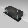 The built-in lamp Technical DL008-2-02-B, 2x50W, 24.5x12.6x7.2 cm, GU10, Black Color Black