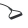 Round "Tone" leash, with a soft handle made of paralon, 120 x 0.8 cm, black