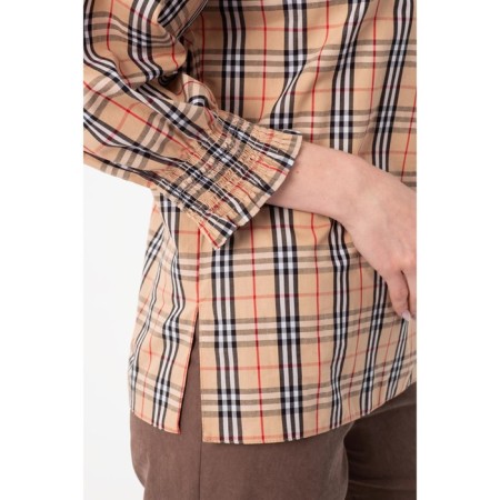 Female blouse, size 44, brown color-9