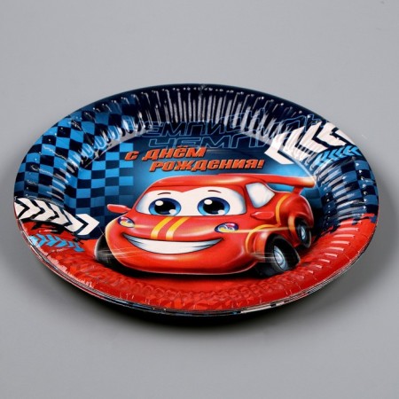 Disposable paper plate "Call" 18 cm, set 6 pieces-2