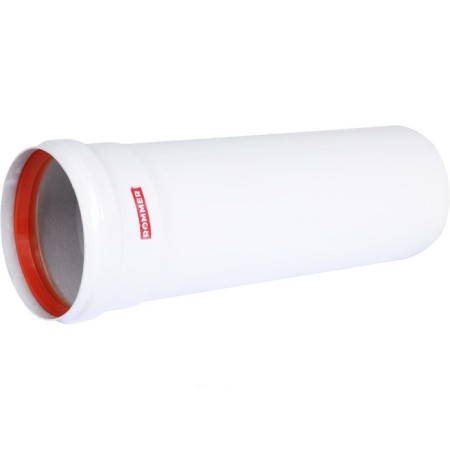 Элемент дымохода ROMMER RCA-0080-000250, удлинитель, d=80 мм, L=250 мм-3