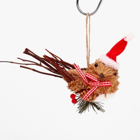 Decorative suspension "Bird in the New Year's cap" 15 × 6 × 13 cm-1
