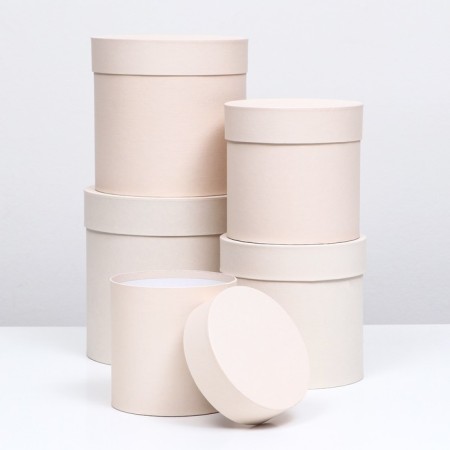 A set of hats 5 in 1 Vanilla, 20 × 20 × 20 - 13.5 × 13.5 × 13.5 cm-1
