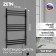 Electric towel Zein PE-08 "Bohemia", 500x800 mm, 10 crossbars, black