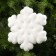 LED figure "Snowflake" 20 cm, phlock, batteries CR2032x2 (not complete), glow of warm white