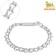 Collar - a noose with a sign for engraving, weaved, 60 cm, wire thickness 3 mm