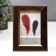 Photo frame plastic 10x15 cm "Line-diagonal on chocolate, double gold frame" 19.8x14.8 cm 53759
