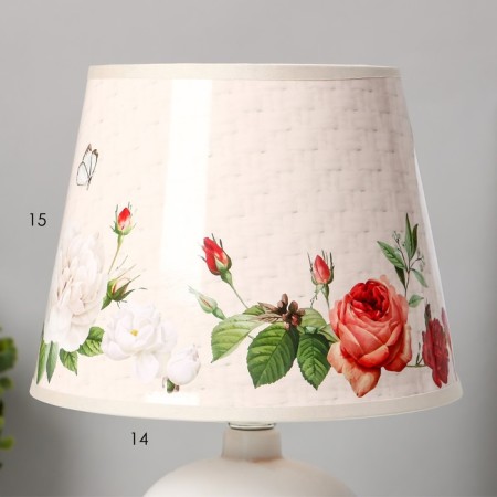Table lamp "Flowers" E14 15W Beige 31x20x20cm Risalux-3