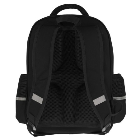 School backpack 40 x 30 x 19 cm, ergonomic back, Bruno visconti 12-002 + pencil case, jeep cross, black-4