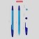 Ballic handle Erichkrause R-301 Neon Stick, node 0.7 mm, blue ink, writing length 2000 meters, mix