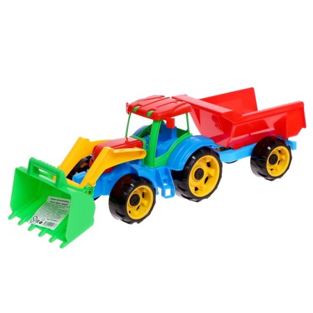 Tractor "Worker", with a trailer, mix-6