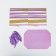 Self -assembly box "lines" lilac 15x15x15 cm
