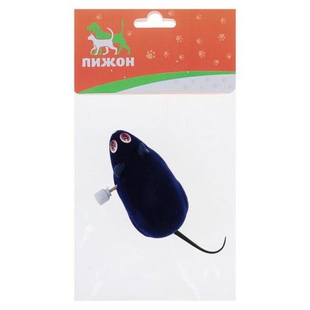 Clockwork mouse, 7 cm, dark blue-6