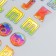 Plastic sticker "English alphabet and numbers. Rainbow" 31x14 cm