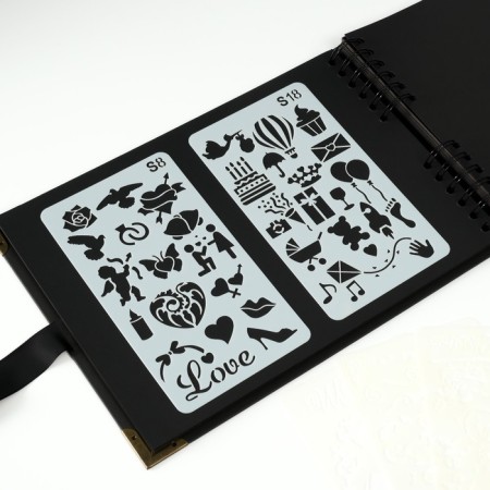 Photo album Brauberg Black, size 21x30 cm, 40 black sheets-10