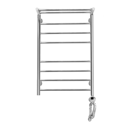 Domoterm electric heated towel rail "Medea" P8, 500x800 mm, with a shelf, right, chrome-1