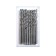 LOUM metal drill, HSS, cylindrical shank, 3 x 60 mm, 10 pcs.