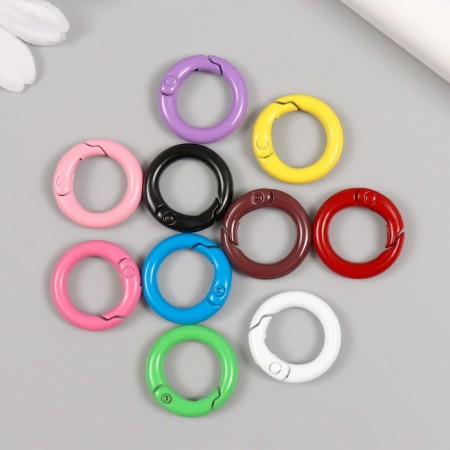 Carabine Metal "Circle" MIX 2x2 cm-1