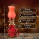 Kerosin lamp red 8x6x20 cm Risalux