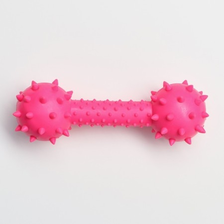 Chewing toy "formidable dumbbell", 15 x 5 cm, pink-1