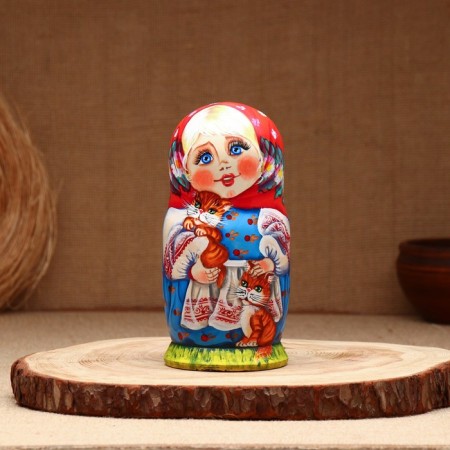 Matryoshka "Mom", 5 puppet, suite-6