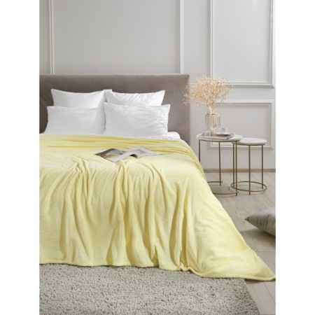 Mimosa plaid, size 150x200 cm, yellow color-13