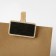 Cretaceous price tag "on the clothespin" 4 × 3.5 rectangle, (packaging 10 pcs.), Black color