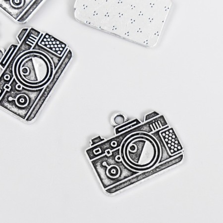 Decor for creativity Metal "camera" silver 2x1.6 cm